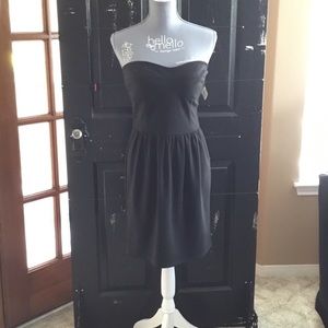 Nieman Marcus Knit Jersey Strapless Dress